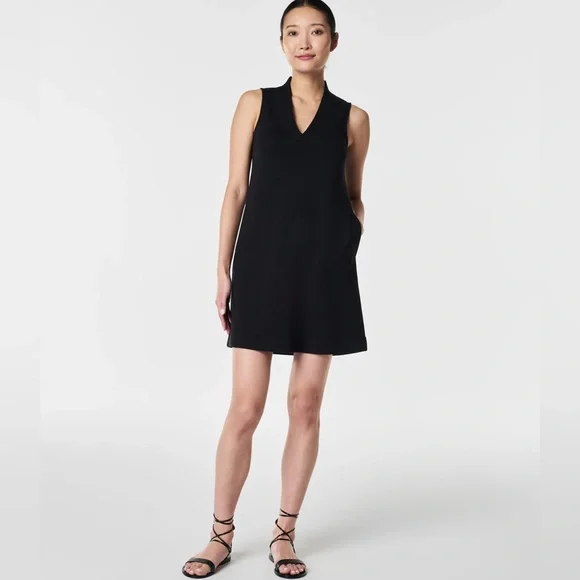 airessentials v neck mini dress Spanx AirEssentials Mini T-Shirt Dress